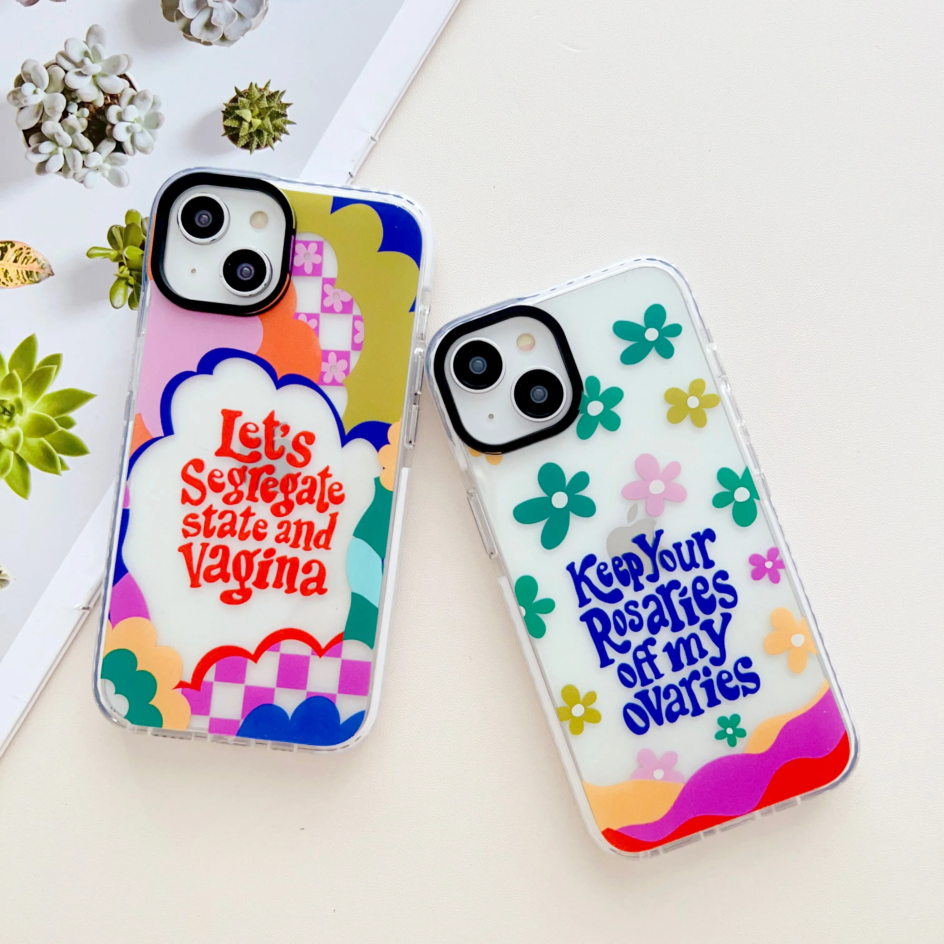 Let's Segregate ! Silicon Impact Proof Case for iPhone