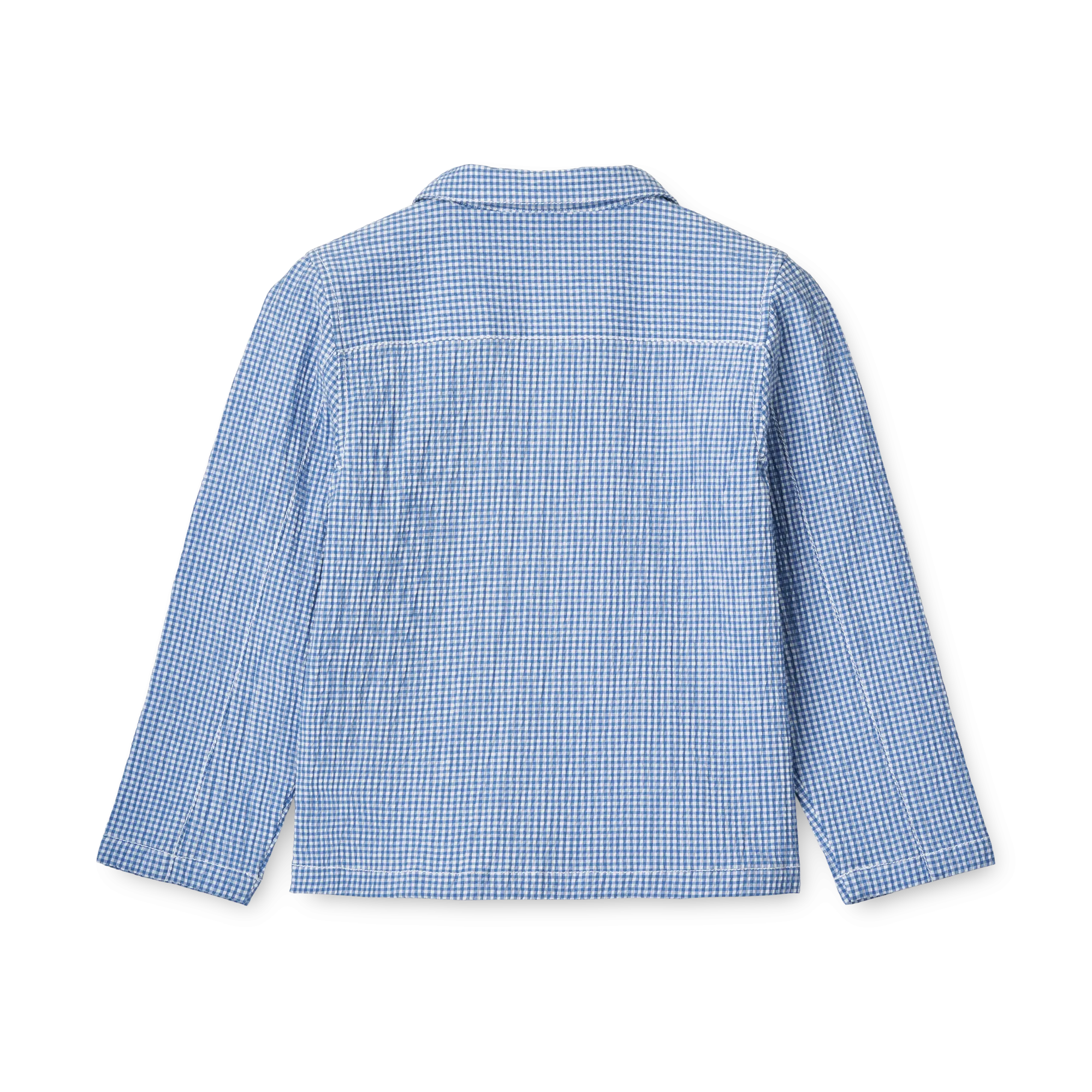 Liewood Kory Seersucker Check Shirt - Riverside / Crisp white