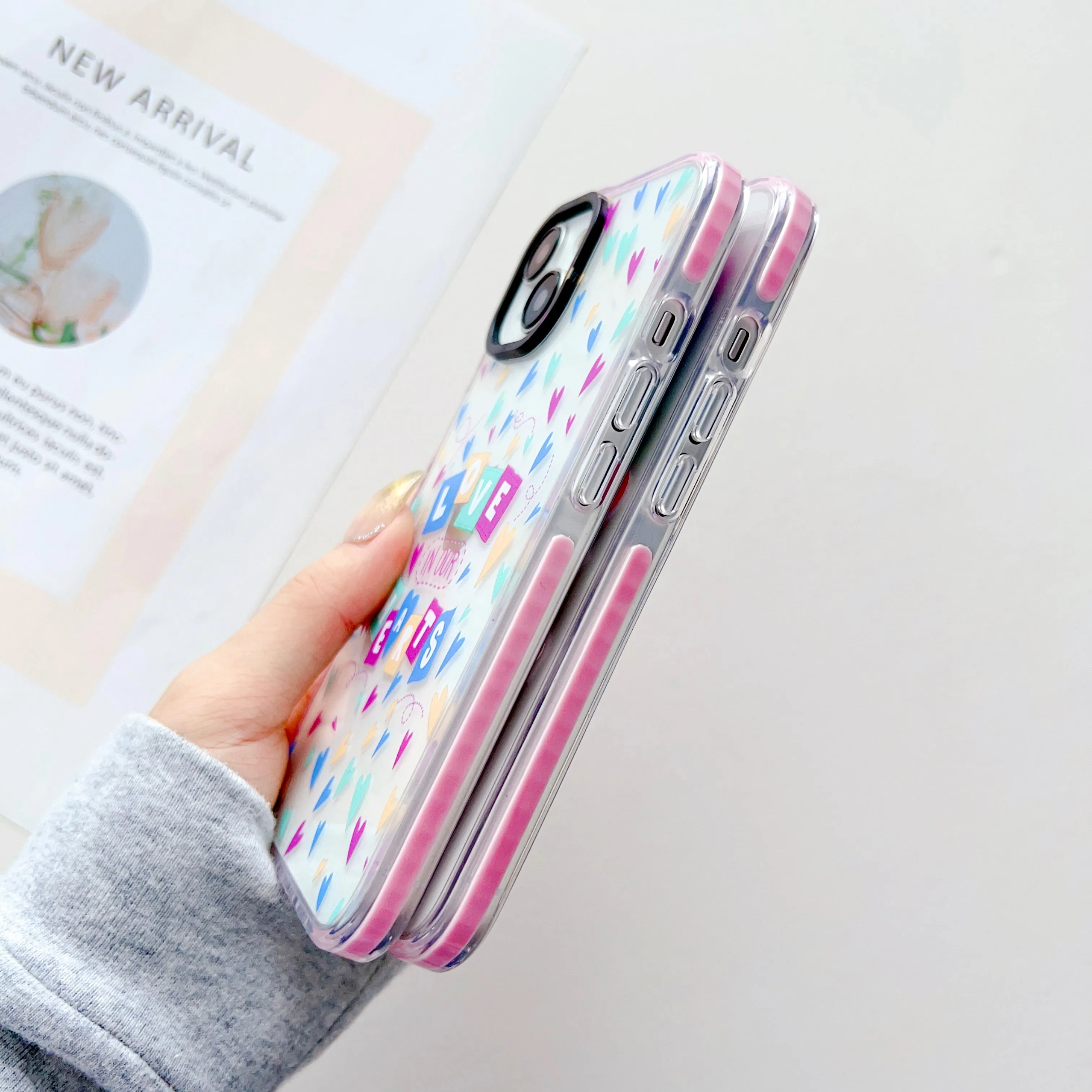 LOVE In Our Hearts Designer Impact Proof Silicon Phone Case for iPhone