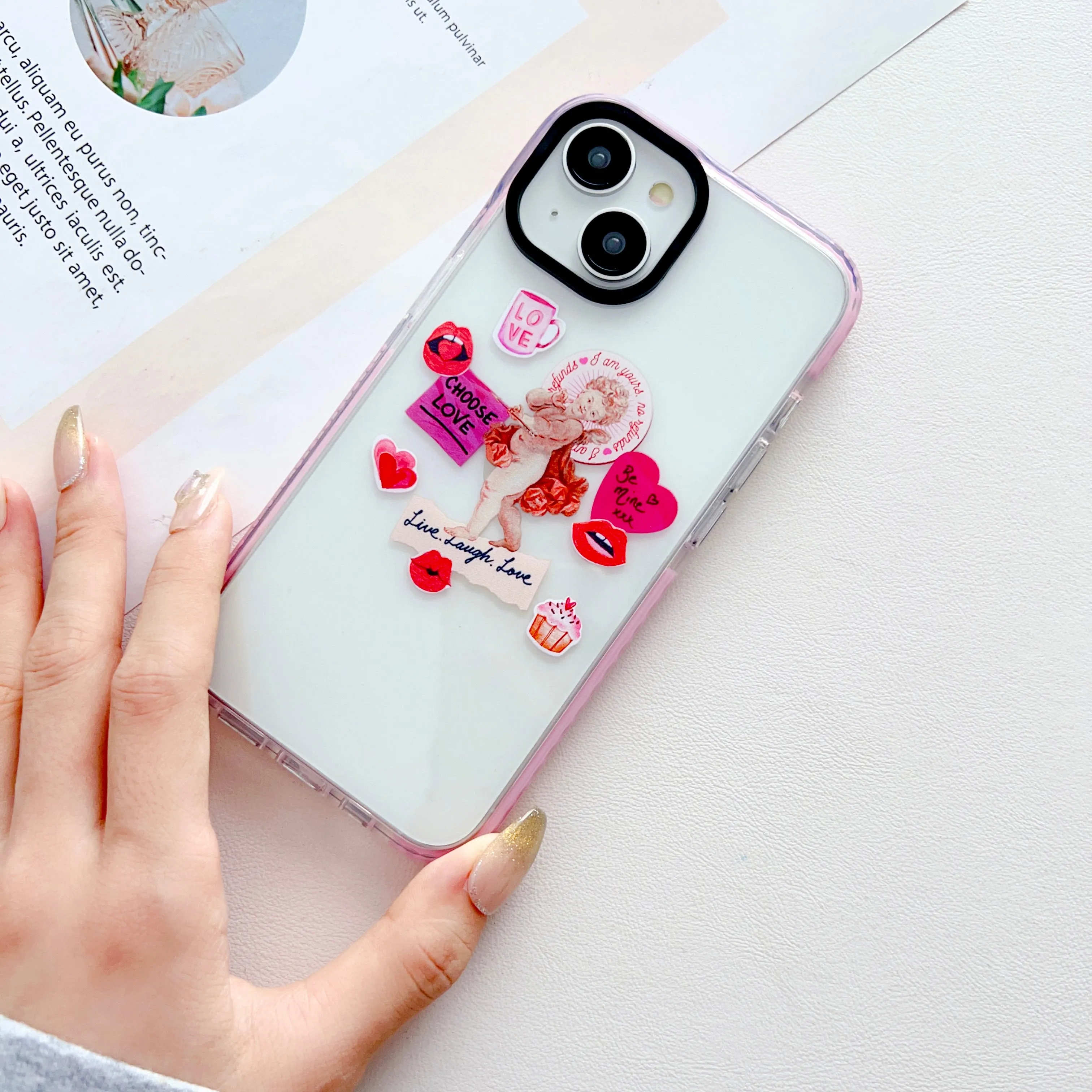 LOVE In Our Hearts Designer Impact Proof Silicon Phone Case for iPhone