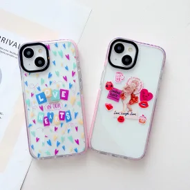 LOVE In Our Hearts Designer Impact Proof Silicon Phone Case for iPhone