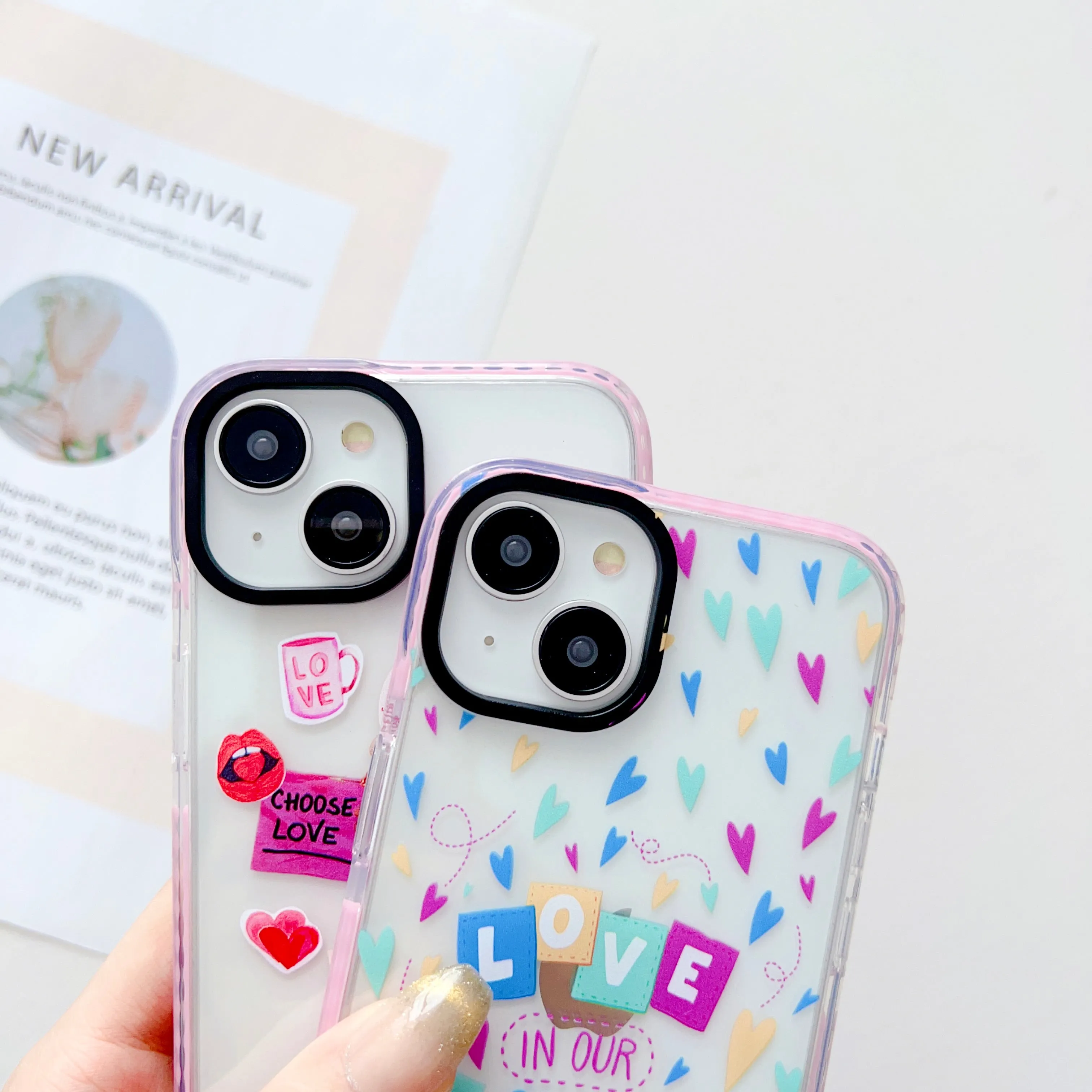 LOVE In Our Hearts Designer Impact Proof Silicon Phone Case for iPhone