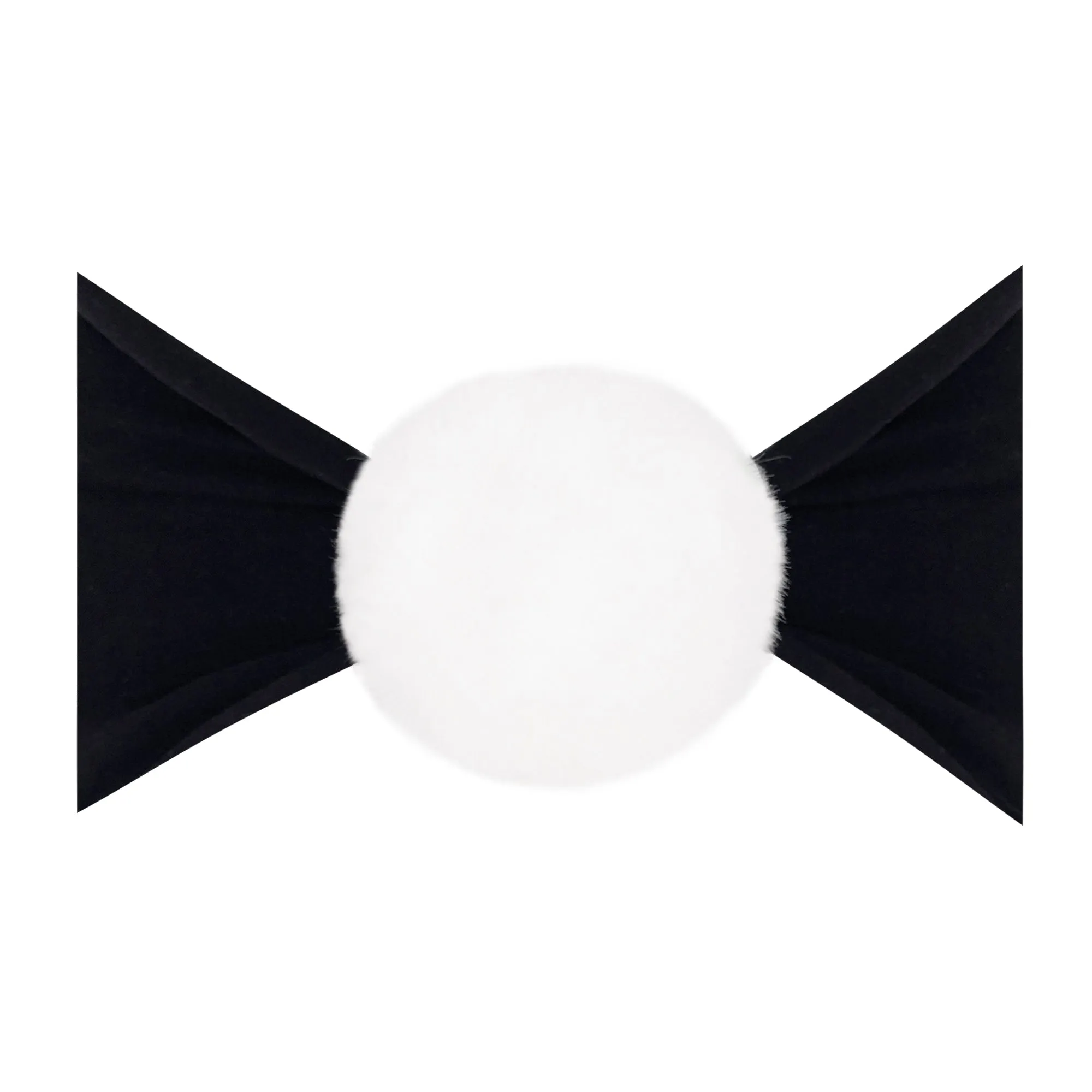 LUXE FUR POM: black/white