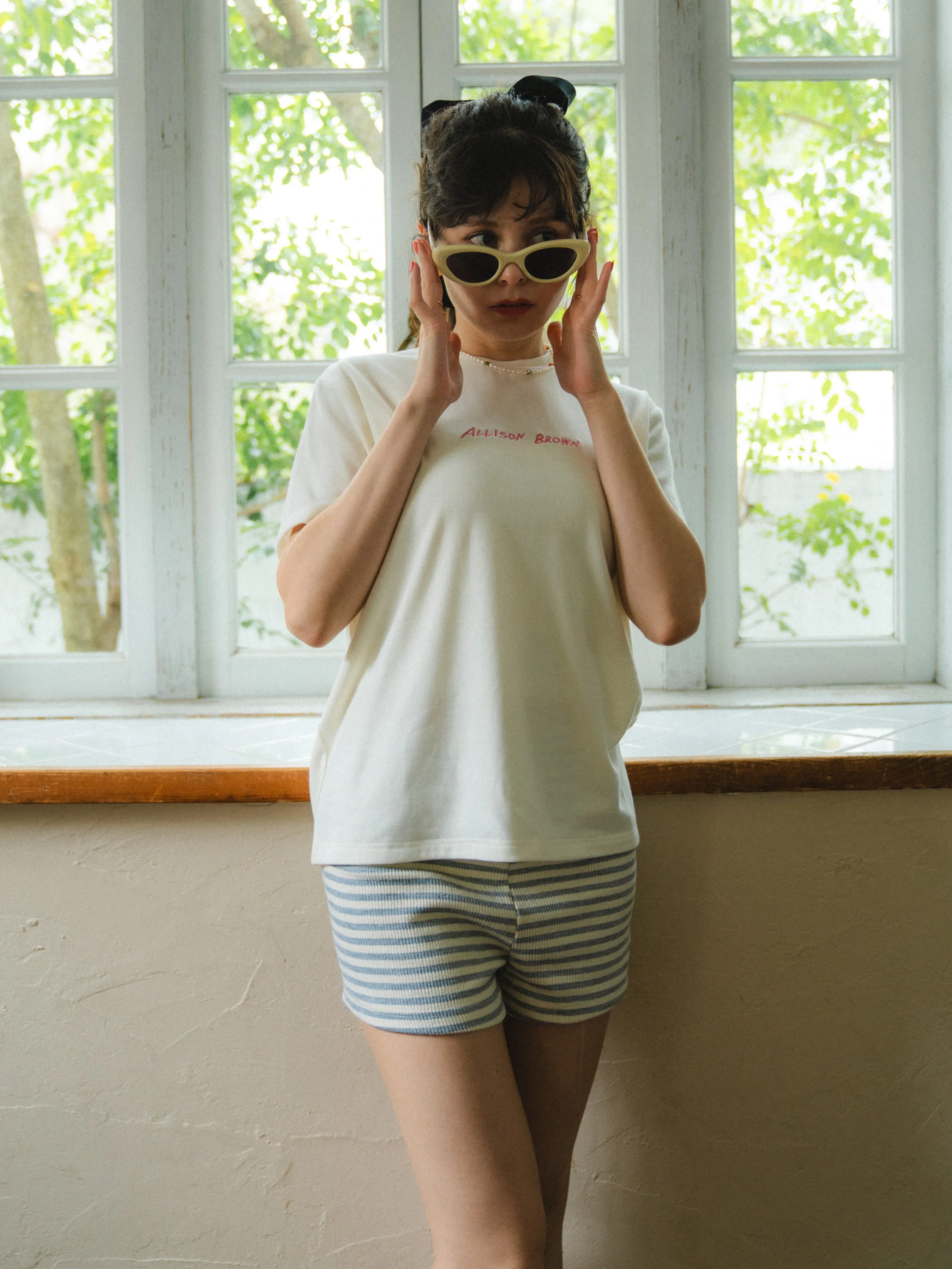 Marine Border Rib Short Pants