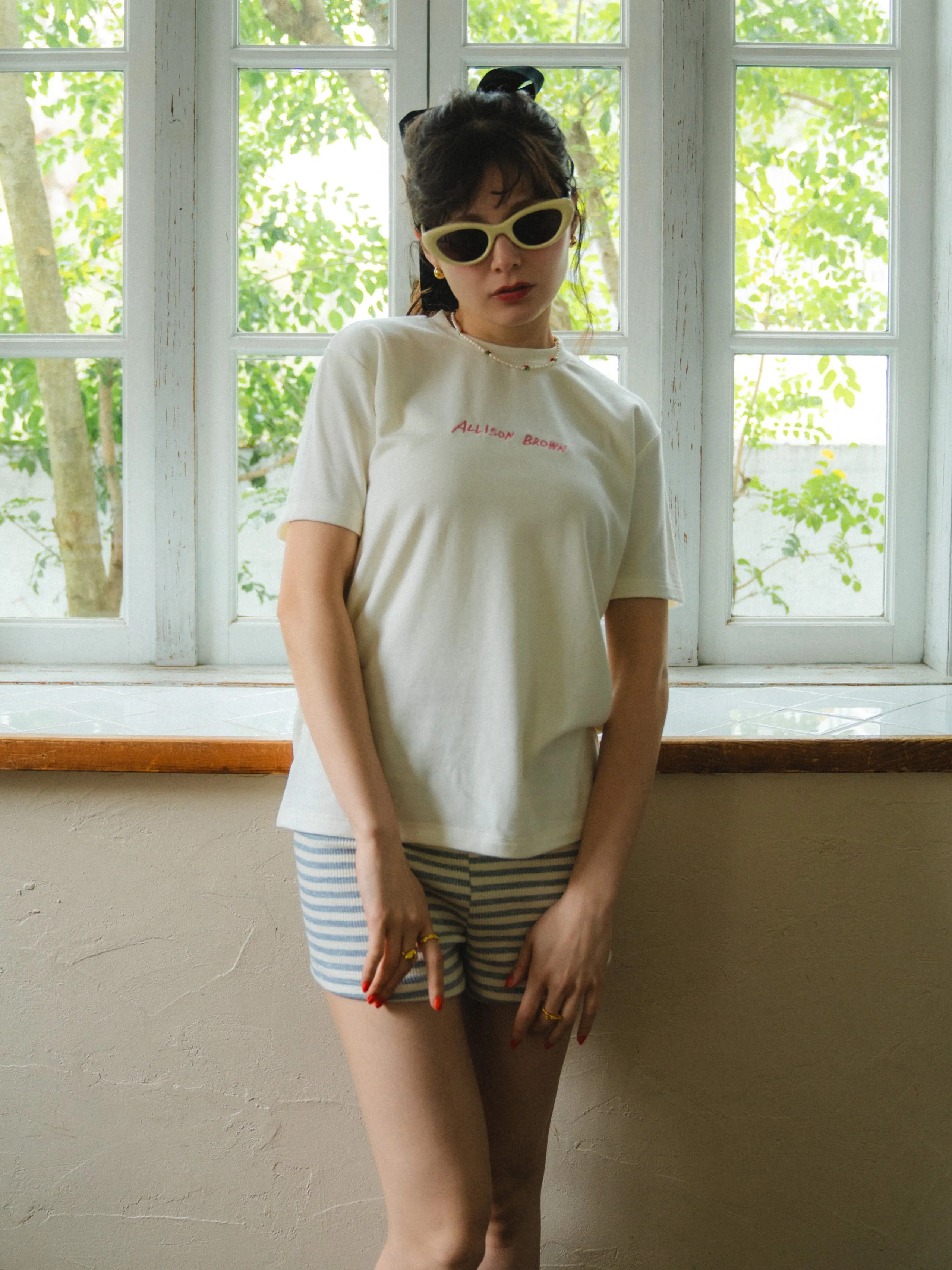Marine Border Rib Short Pants