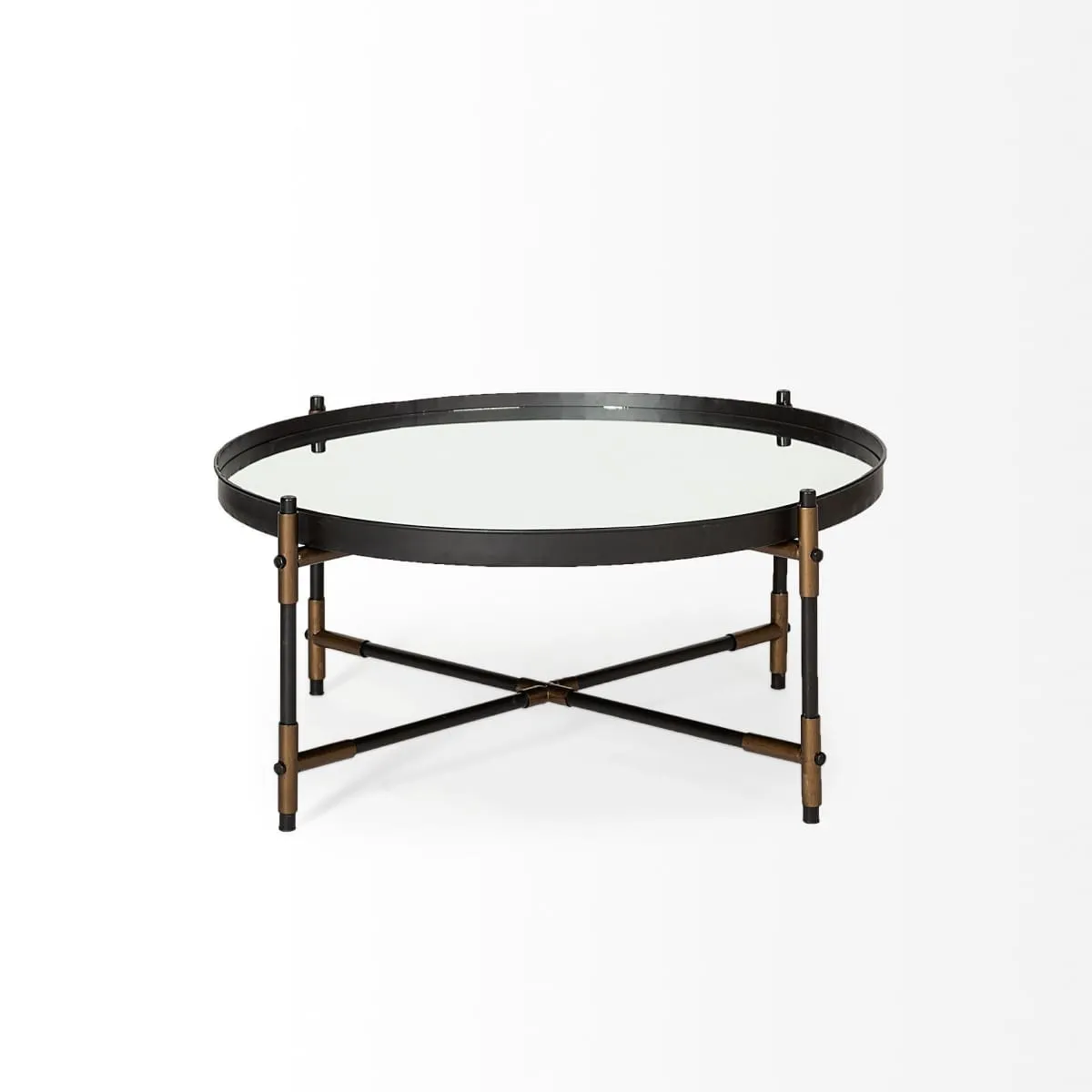 Marshall Coffee Table Mirror | Black Metal