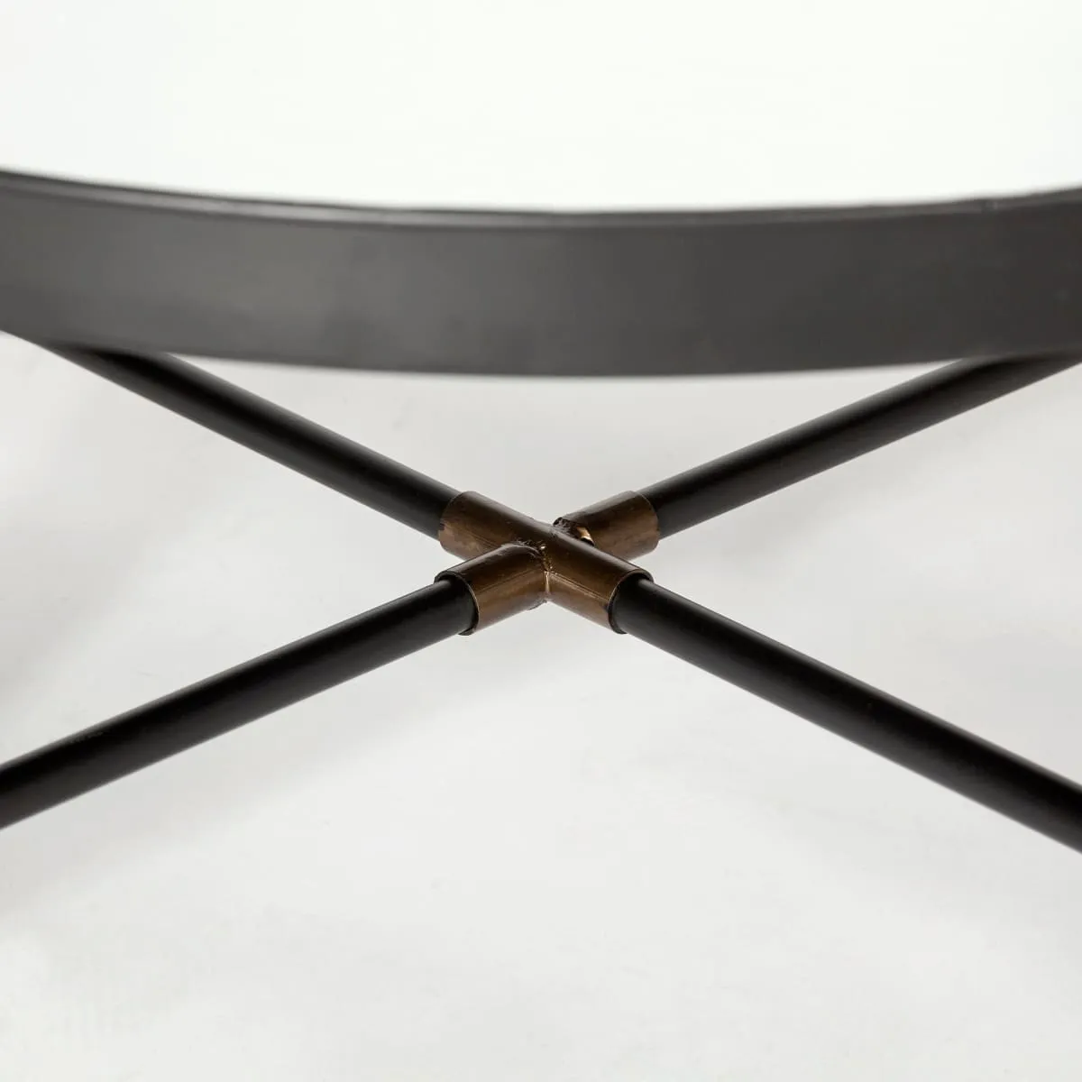 Marshall Coffee Table Mirror | Black Metal