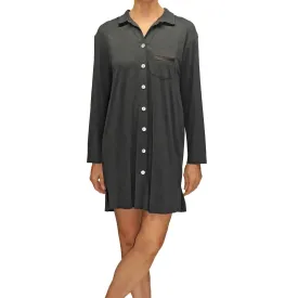 Megan Lounge Shirt - Charcoal Gray
