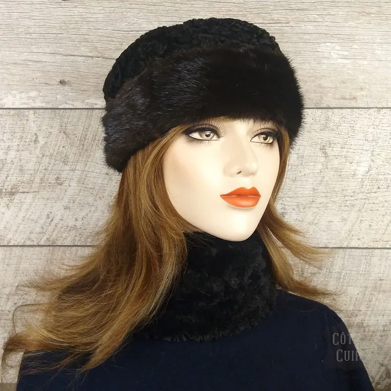 Mink Fur Hat and Persian Sheepskin