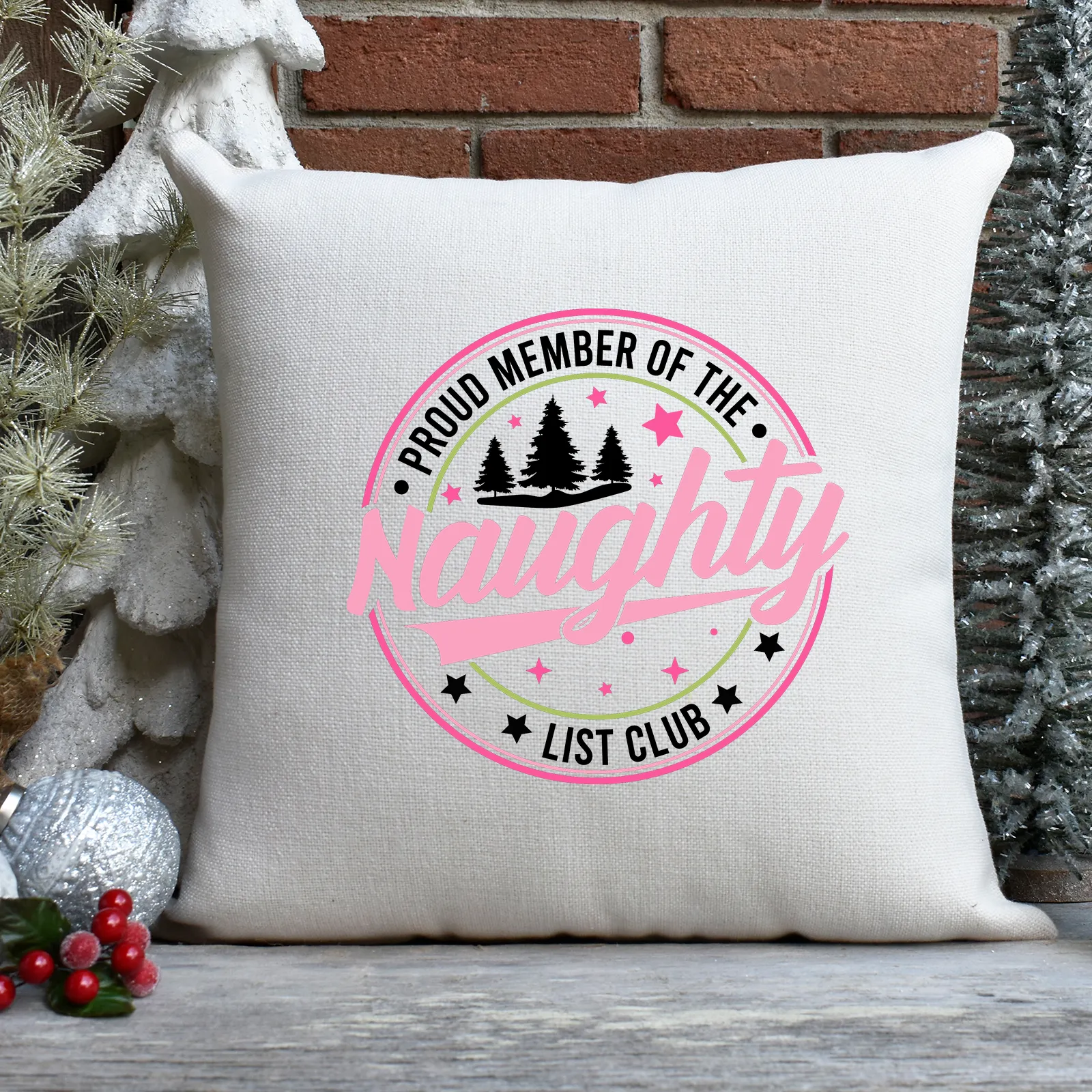 Naughty Club Pillow