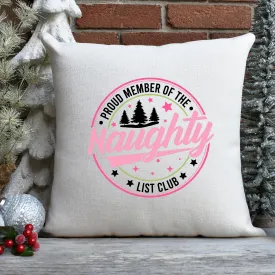 Naughty Club Pillow