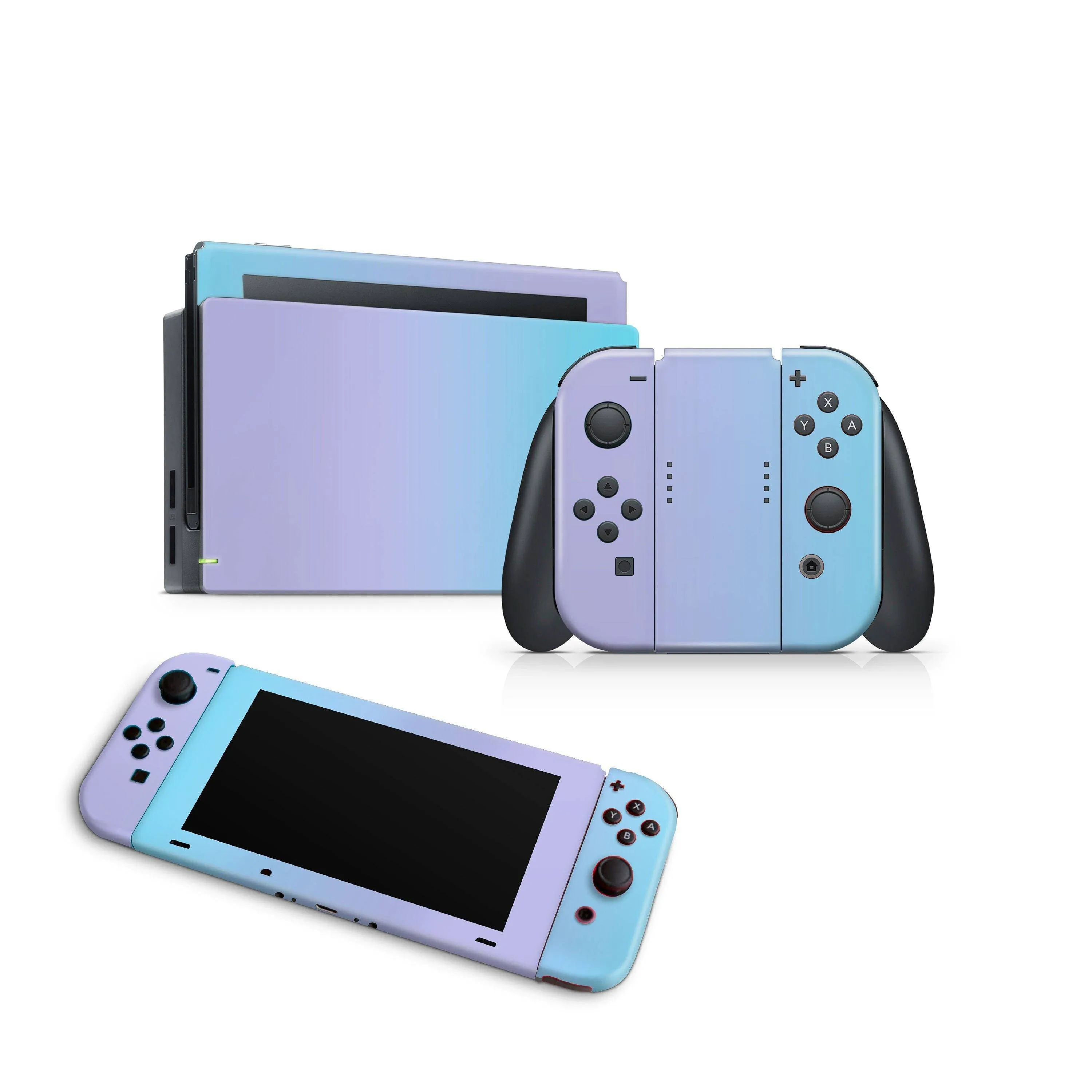 Nintendo Switch Skin Decals - Gradient Lavender - Wrap Vinyl Sticker
