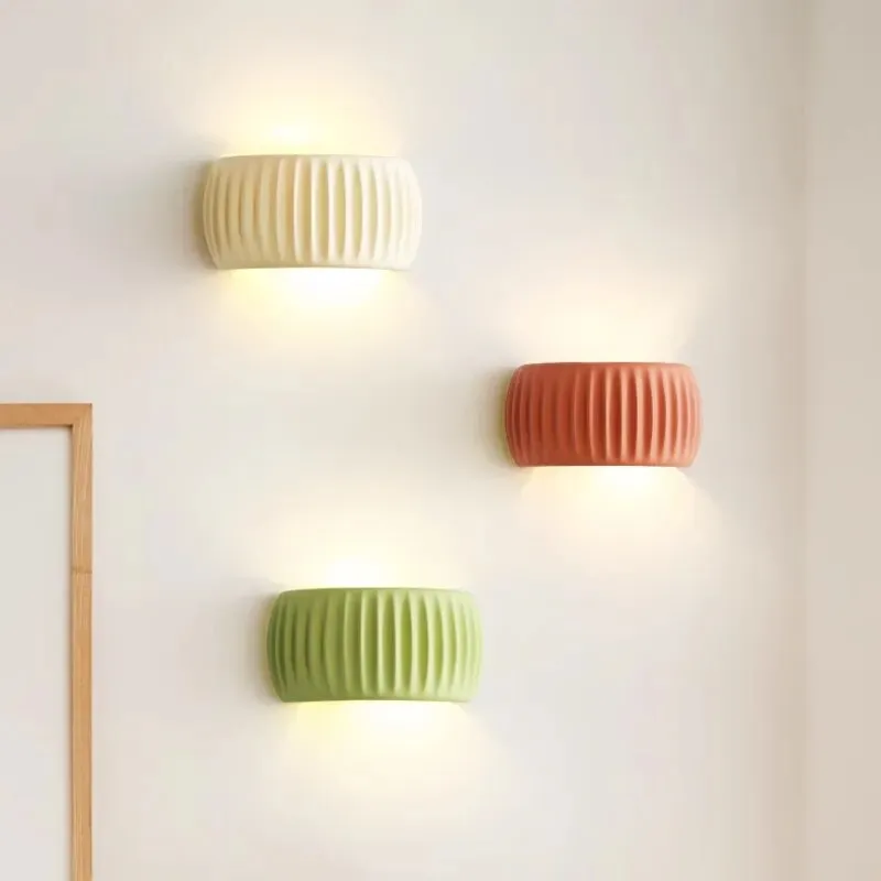 Nordic cream style minimalist modern background wall lamp