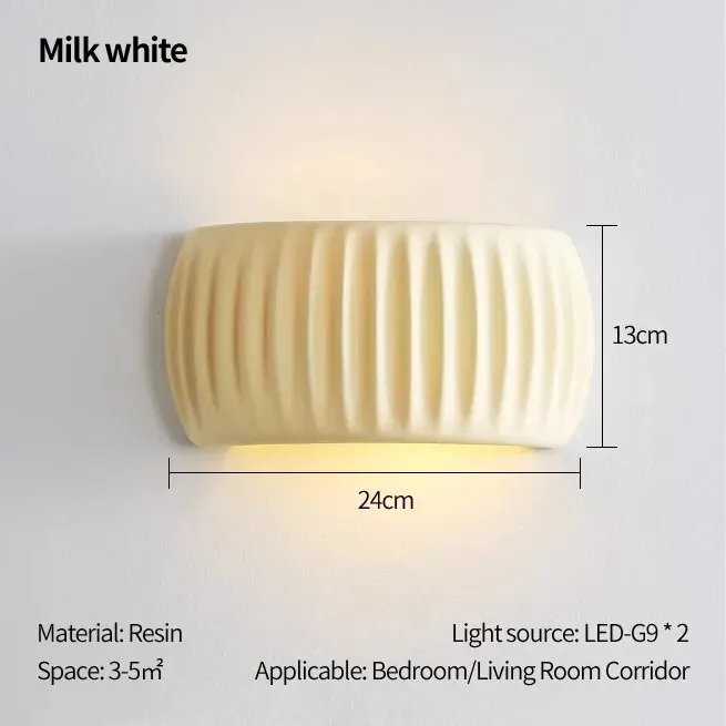 Nordic cream style minimalist modern background wall lamp