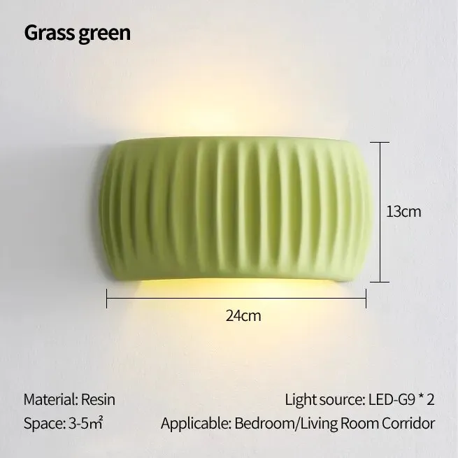 Nordic cream style minimalist modern background wall lamp