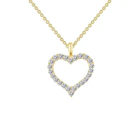 Open Heart Pendant Necklace