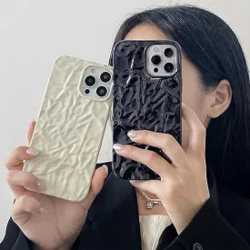 Paper Crush Designer Silicon Case for iPhone ( Black )
