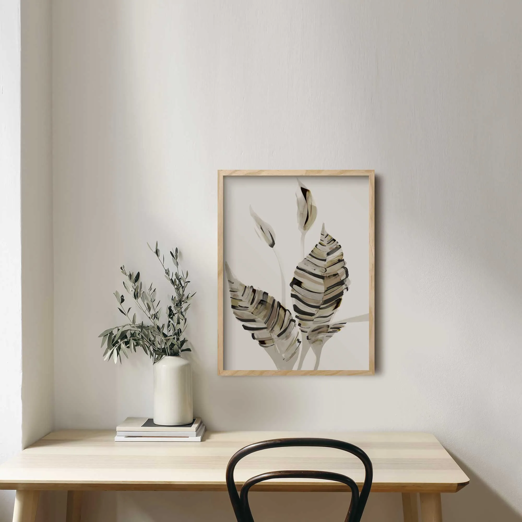 Peace Lily Floral Art Print
