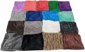 Pillowtex Plush Body Pillow with Cover | Colorful Faux Fur