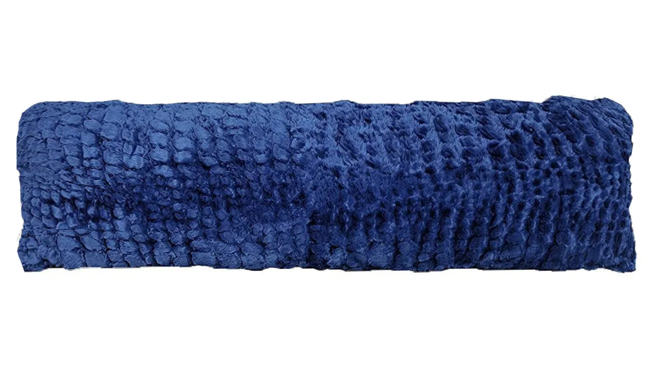 Pillowtex Plush Body Pillow with Cover | Colorful Faux Fur