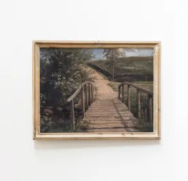 Printed Vintage Bridge Path Wall Art