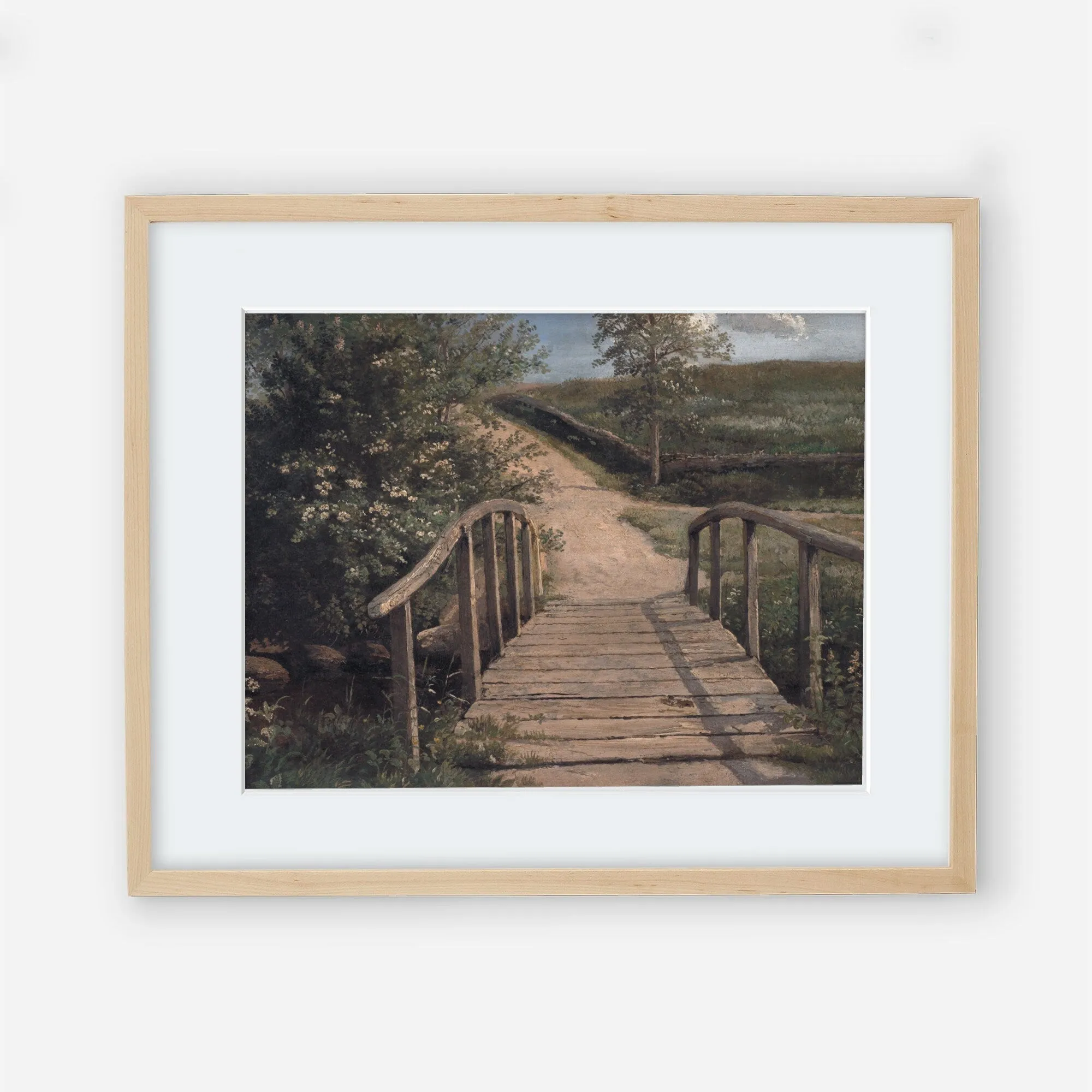 Printed Vintage Bridge Path Wall Art