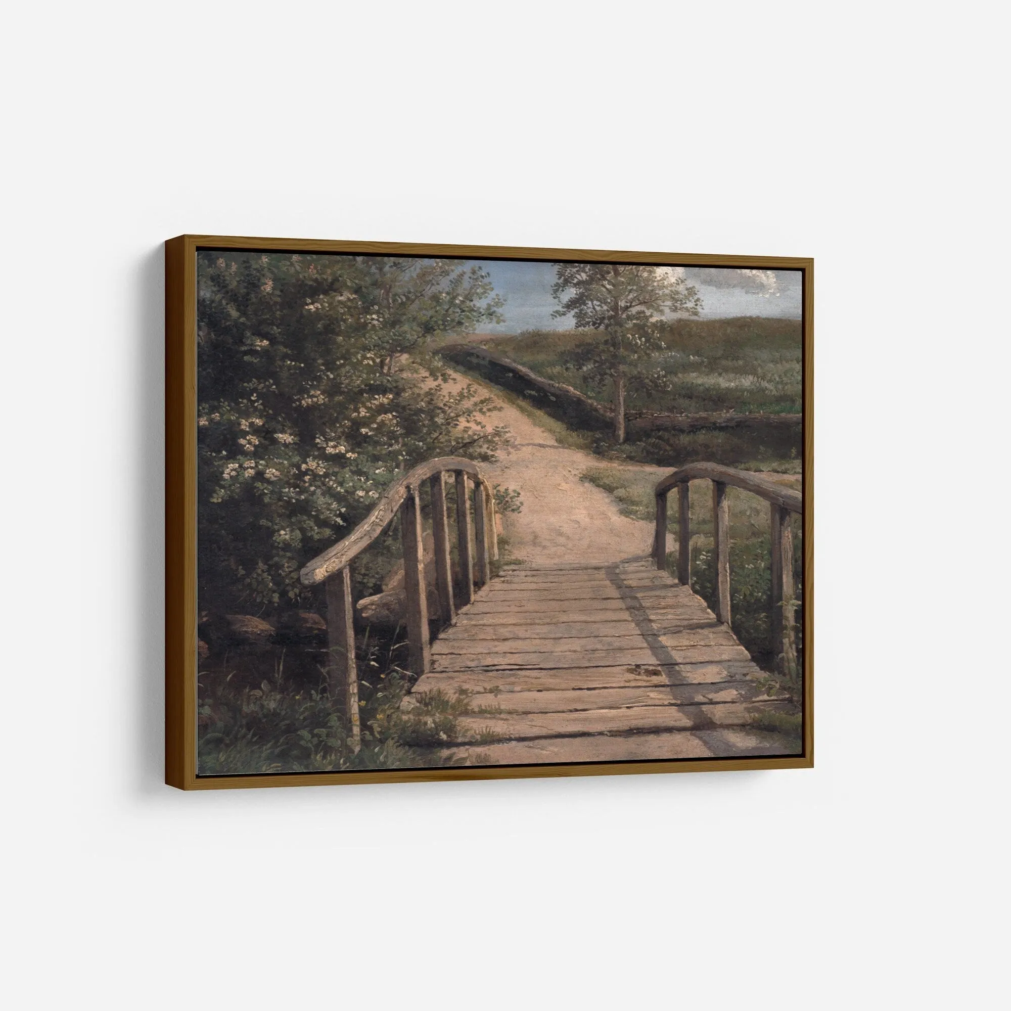 Printed Vintage Bridge Path Wall Art