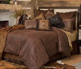 "Gold Rush" Western 5-Piece Bedding Ensemble - Queen