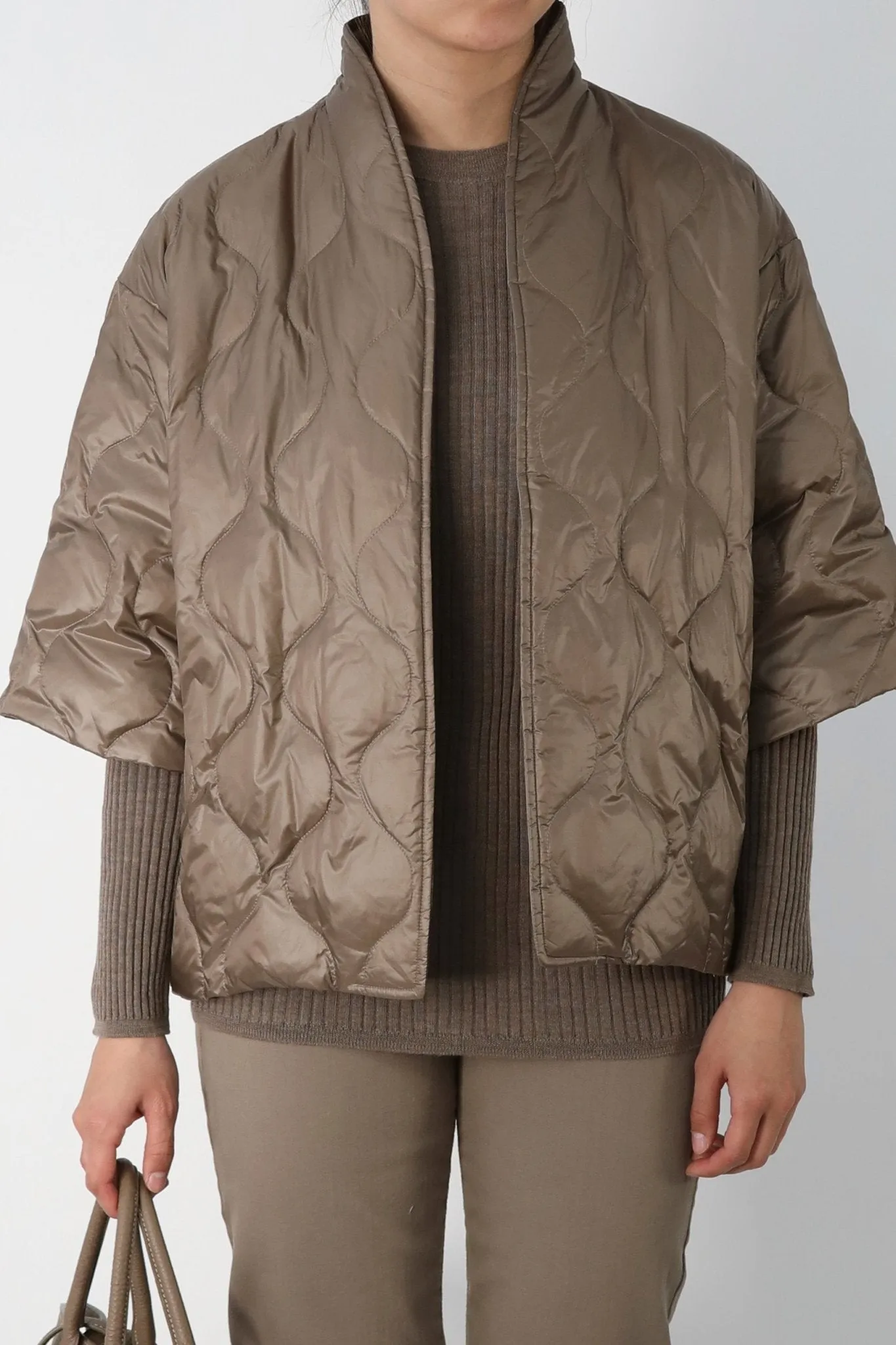 ROMANGA RIBBED LONG SLEEVE CREW  IN FINE ITALIAN MERINO