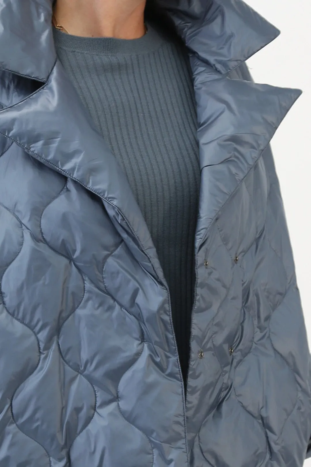 ROMANGA RIBBED LONG SLEEVE CREW  IN FINE ITALIAN MERINO