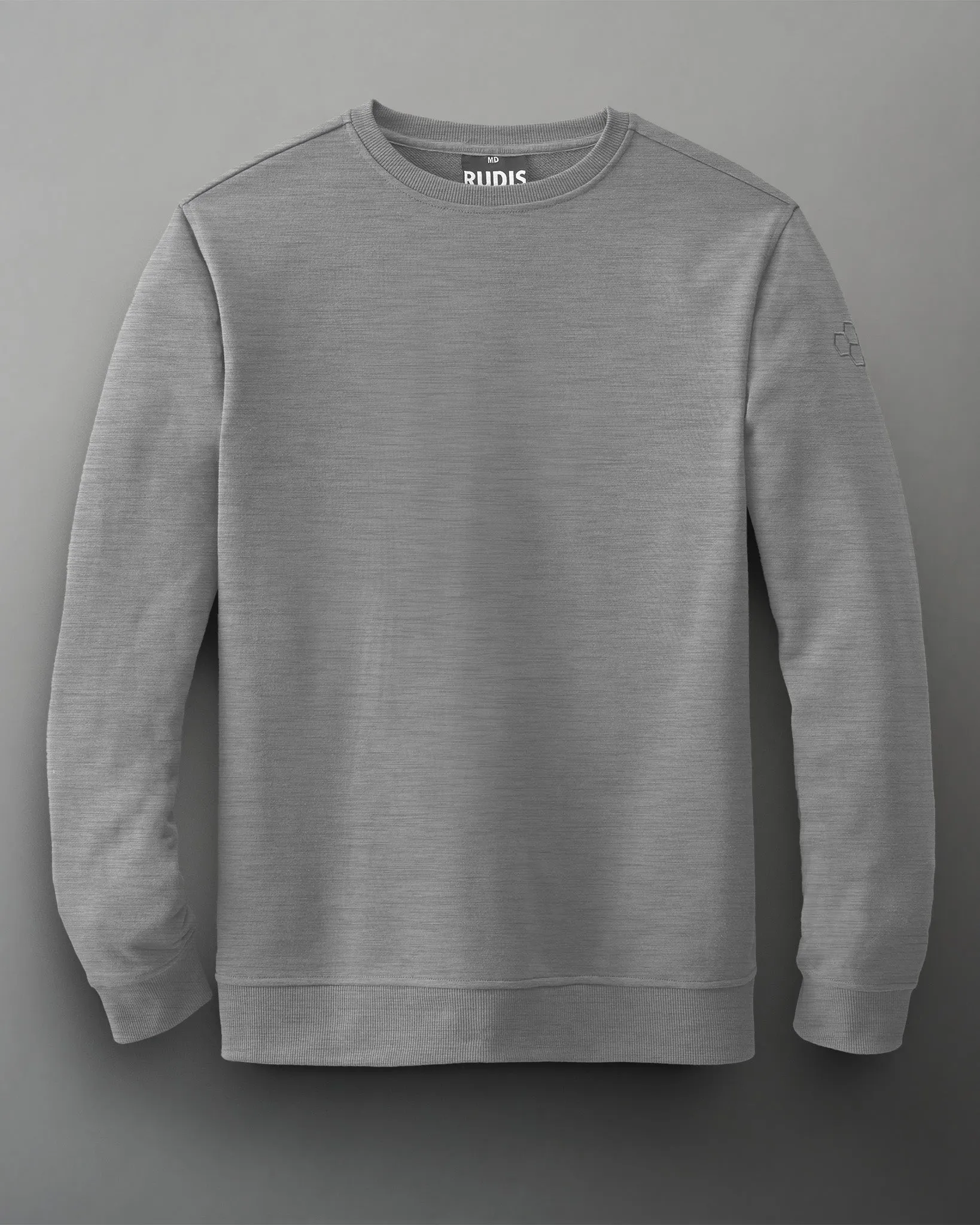 Rudis Elite Terry Youth Crewneck - Athletic Heather Gray