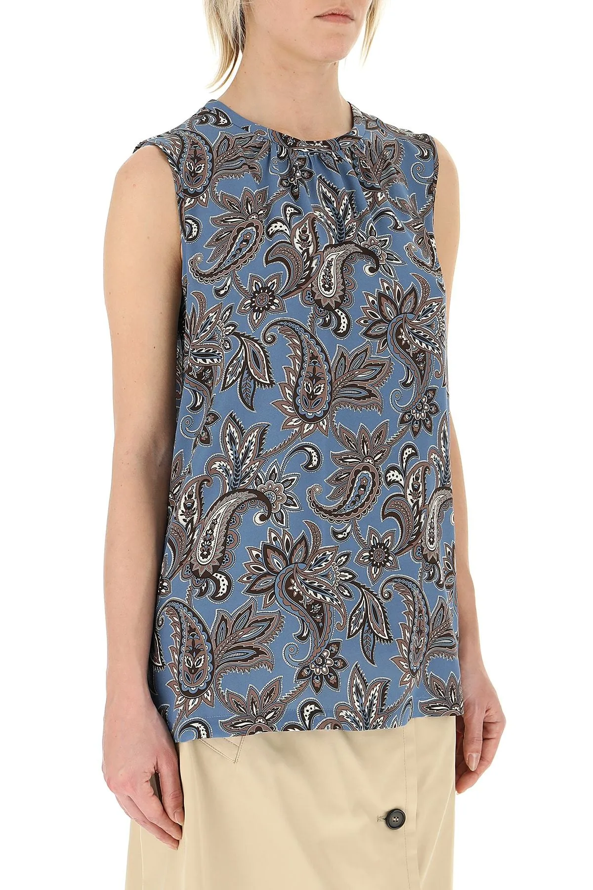'S Max Mara Printed Sleeveless Top