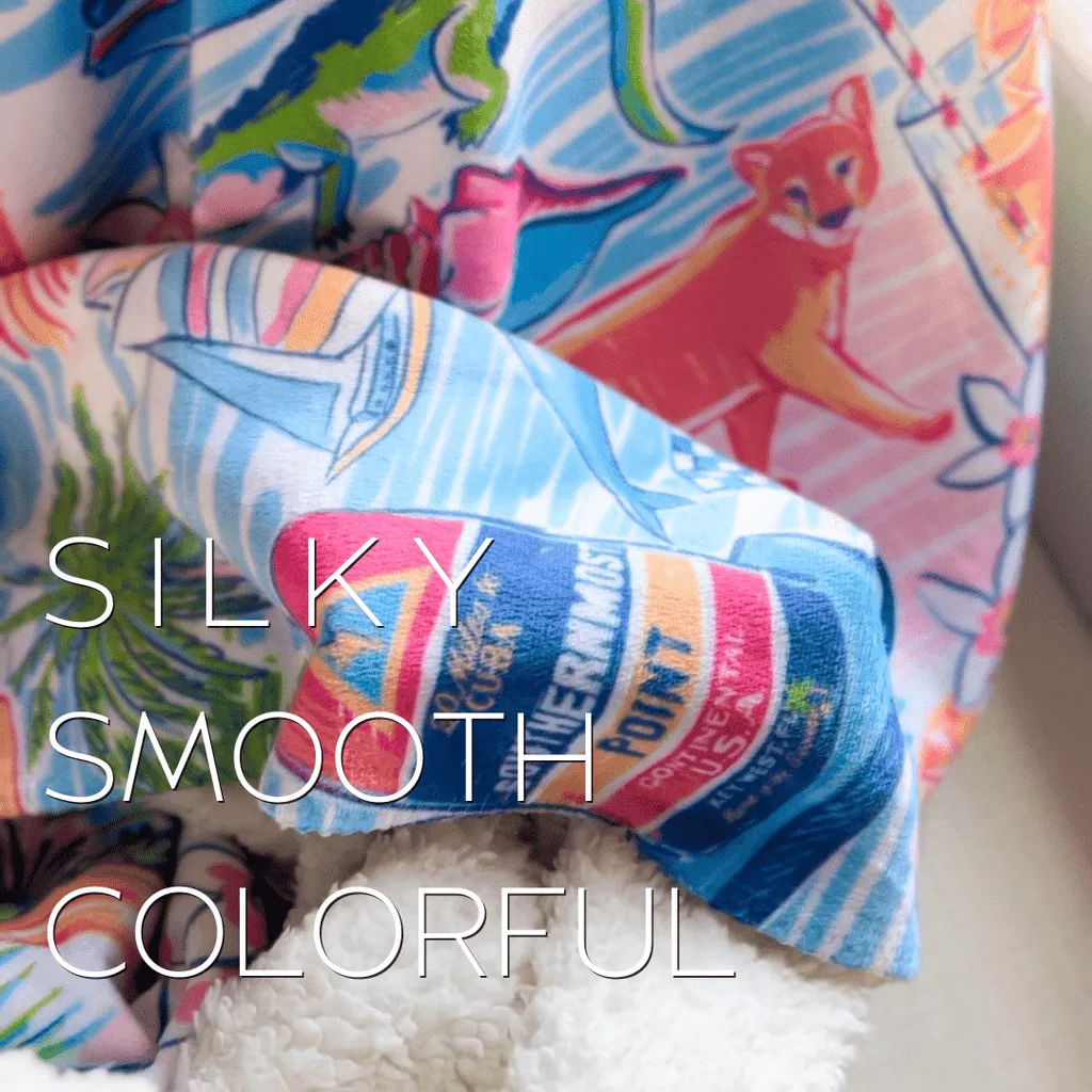 Shrimp & Grits Plush Throw Blanket 60x80