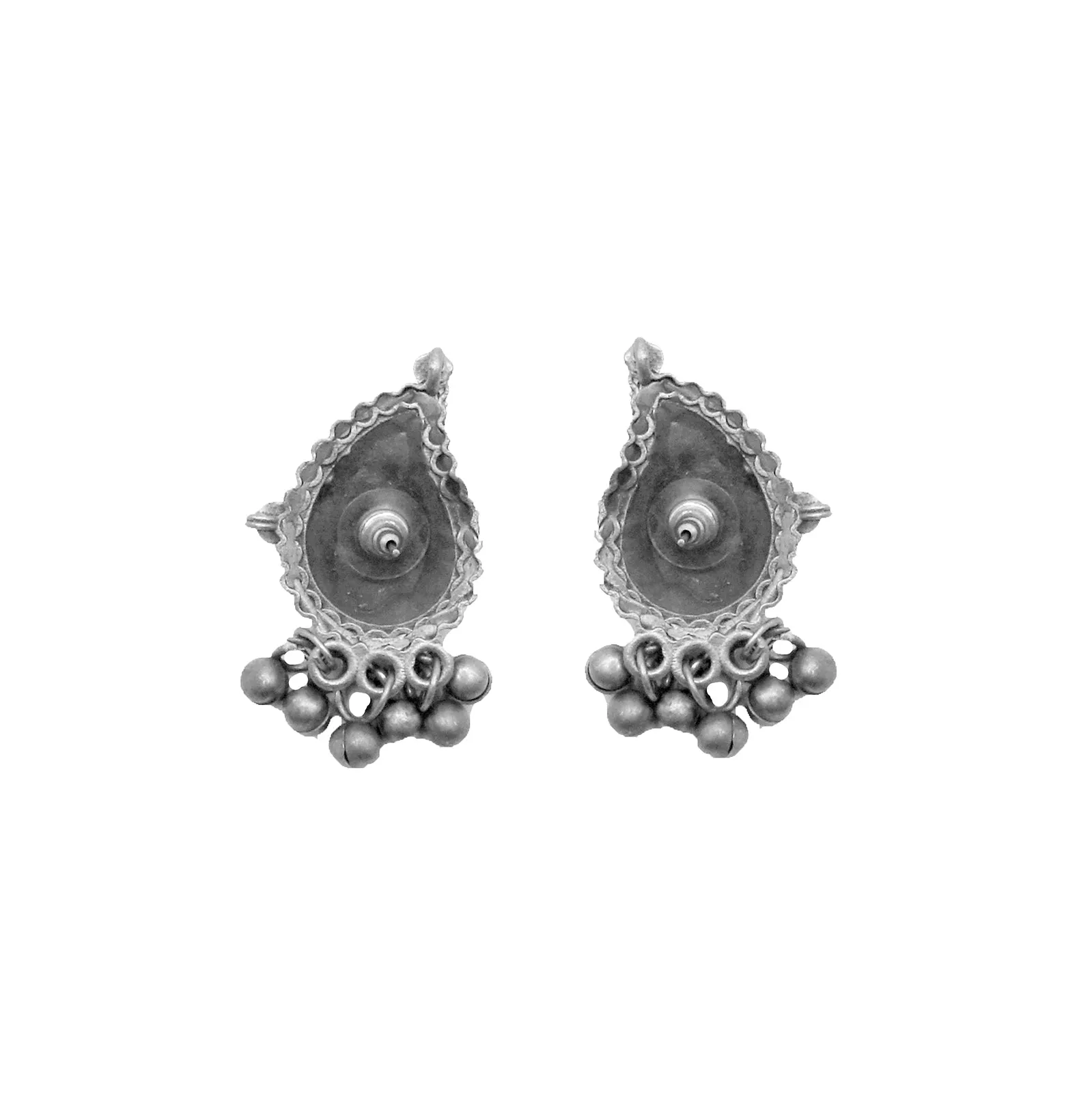 Teejh Avni Floral Antique Silver Oxidised Necklace Set
