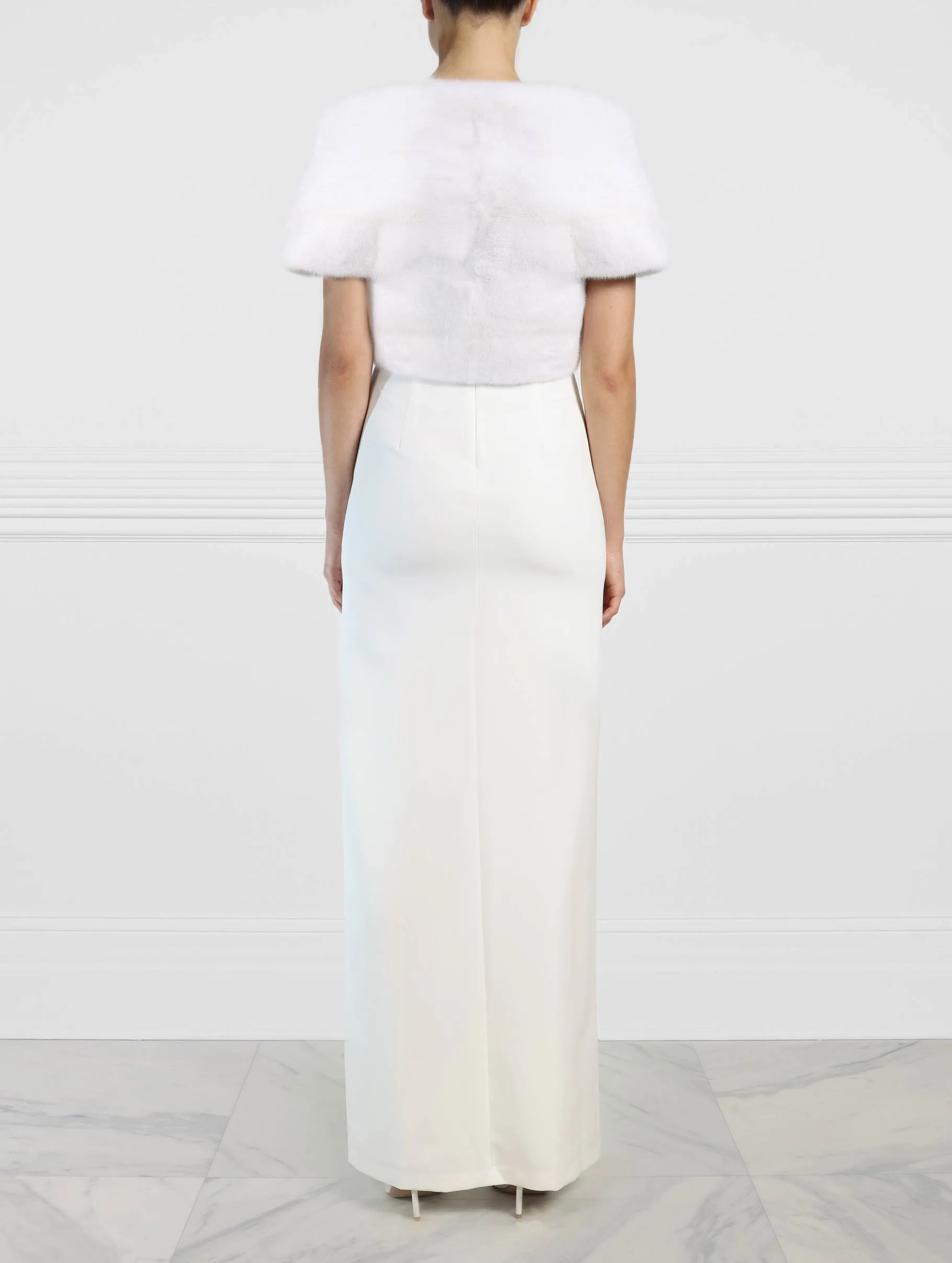 The Bridal Collection - The Ansley Mink Fur Shrug