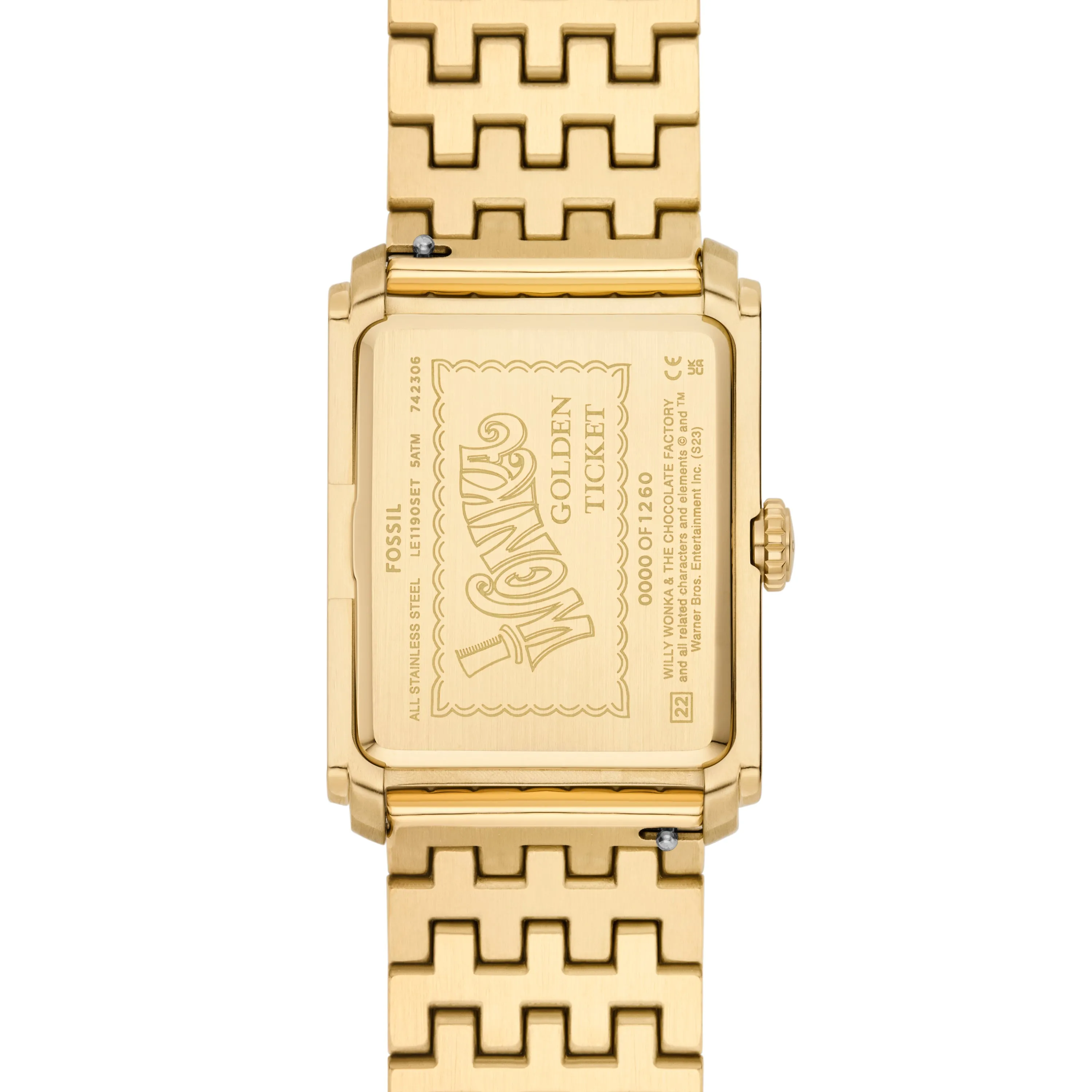 Willy Wonka™ x Fossil Limited Edition Three-Hand Gold-Tone Stainless Steel Watch