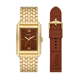 Willy Wonka™ x Fossil Limited Edition Three-Hand Gold-Tone Stainless Steel Watch