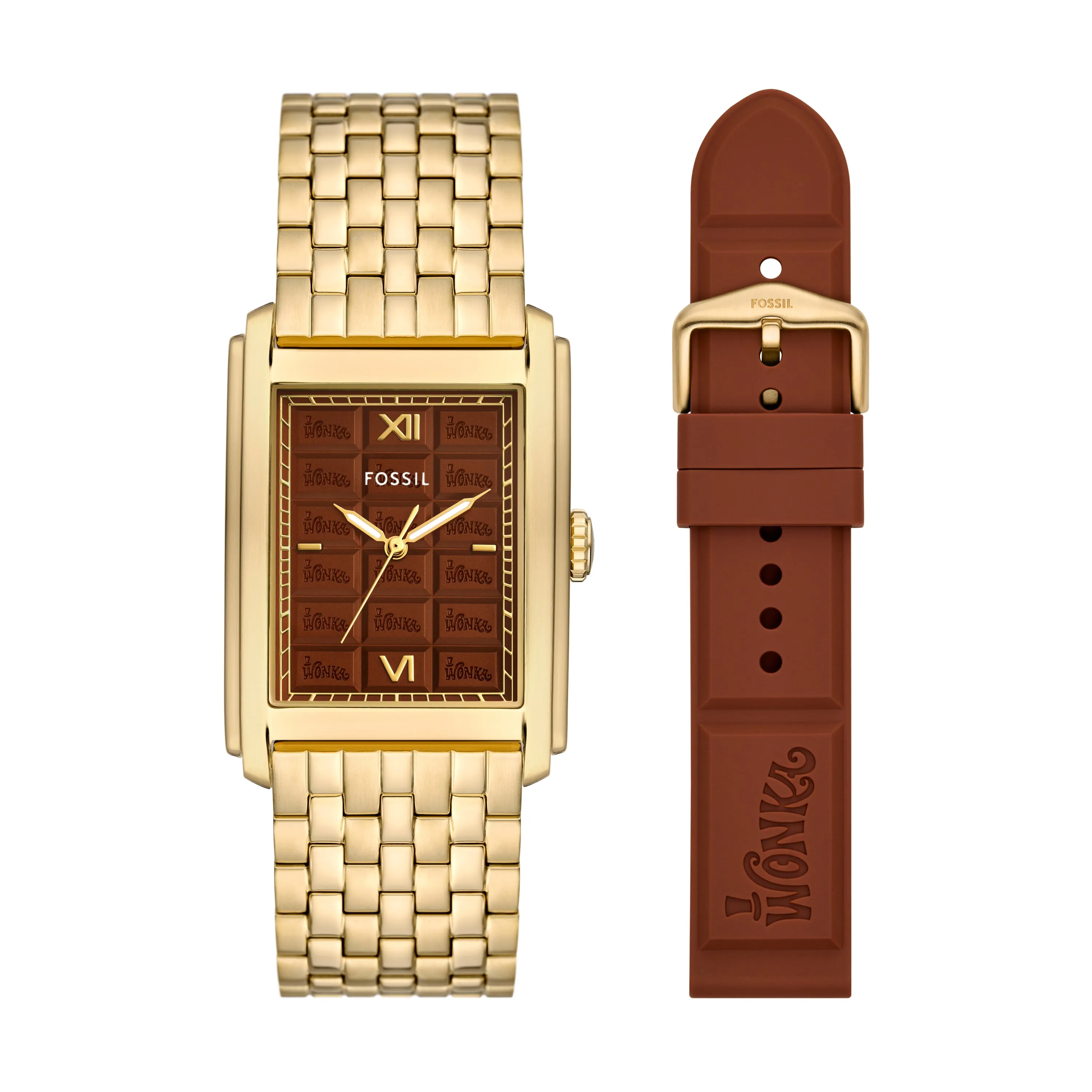 Willy Wonka™ x Fossil Limited Edition Three-Hand Gold-Tone Stainless Steel Watch