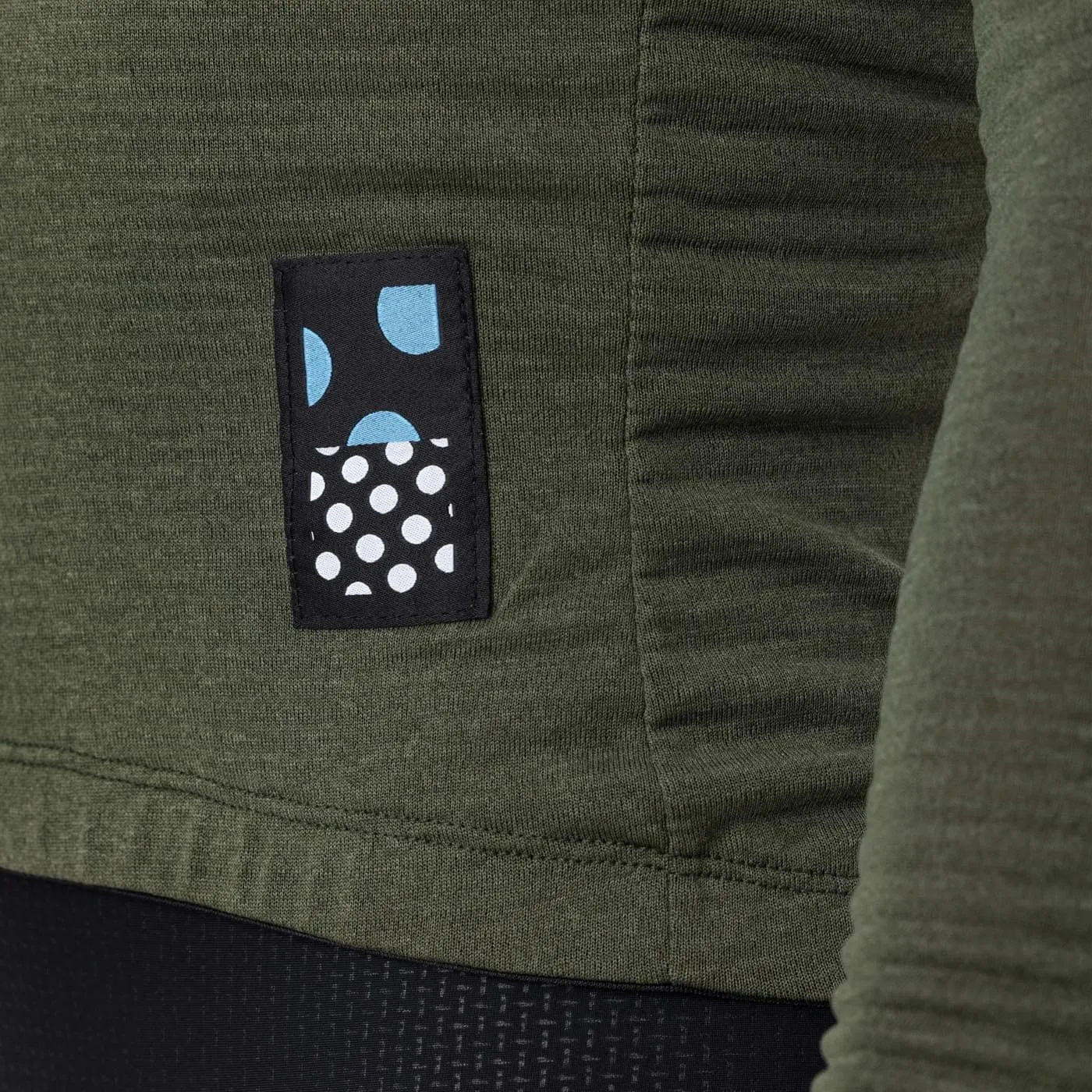 Women's Long Sleeve Micro Grid Jersey - Olive